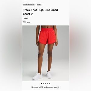 Lululemon track shorts
